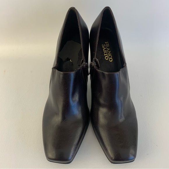 Franco Sarto Brown Vegan Leather Booties - Picture 2 of 8